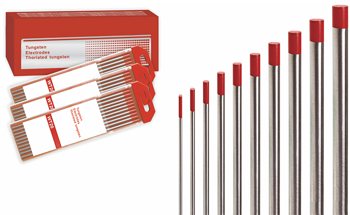 Thoriated tungsten electrode composition